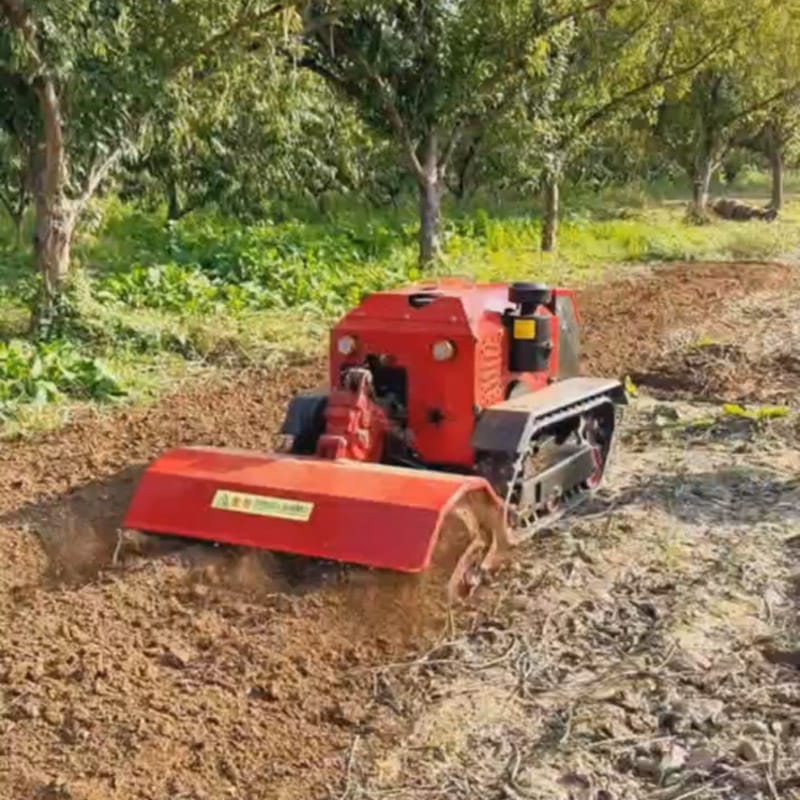 Lawn mower 09 Remote control lawn mower with plow